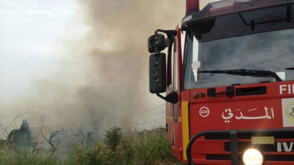 حريق كبير في المنية