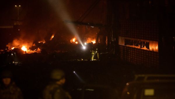 shopping centre in the Ukrainian capital Kyiv was destroyed by Russian airstrikes.