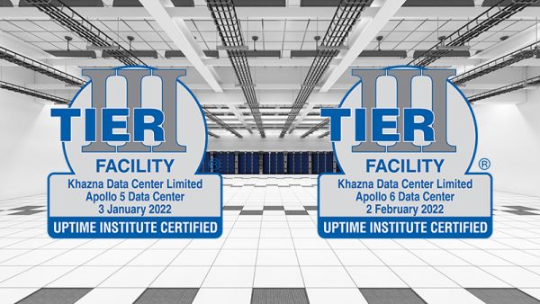 Apollo and 6 - Uptime Institute Certification. Khazna Data Centers Achieves Tier-III Certification from Uptime Institute for its Apollo 5 and Apollo 6 Data Centers