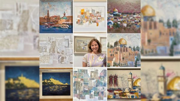 artworks by Dalia Ali on display at Foresight32 Art Gallery in Amman