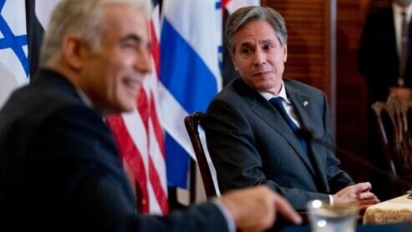  بلينكن مع نظيره الإسرائيلي يائير لابيد