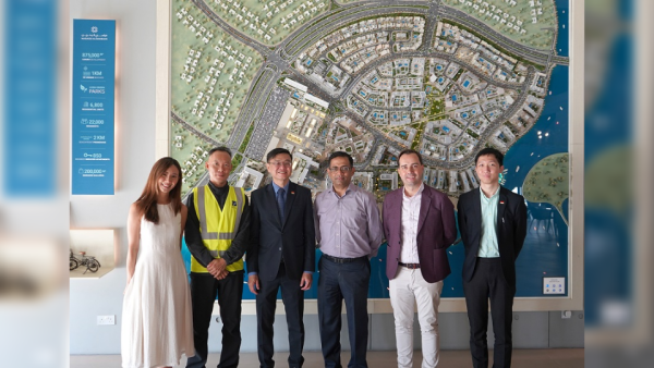 From the visit. Singaporean Ambassador Visits Marassi Al Bahrain