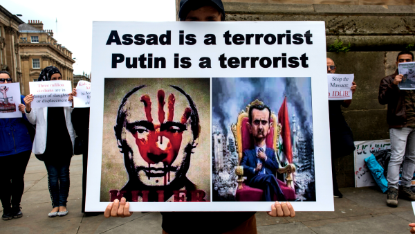 Bashar al-Assad and Vladimir Putin