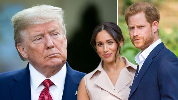 دونالد ترامب والامير هاري وميغان ماركل دونالد ترامب والامير هاري وميغان ماركل