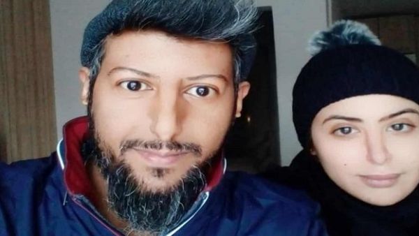 Mesaed Al-Mesaileem (L) Sheikha Moneera 