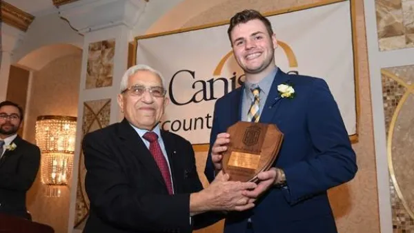 Canisius College Presents ‘Talal Abu-Ghazaleh International Award for Excellence in Accounting’ to Graduate Balcerzak