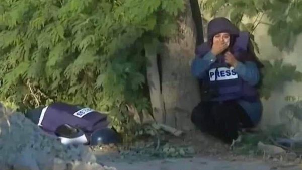 اعتبر البيان ان الشهيدة ايقونة اعلامية وهي تنقل بشكل مباشر من الميدان اخبار النضال الفلسطيني 