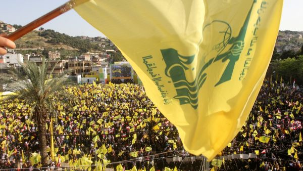 Supporters of Lebanon's Iran-backed Shiite group Hezbollah