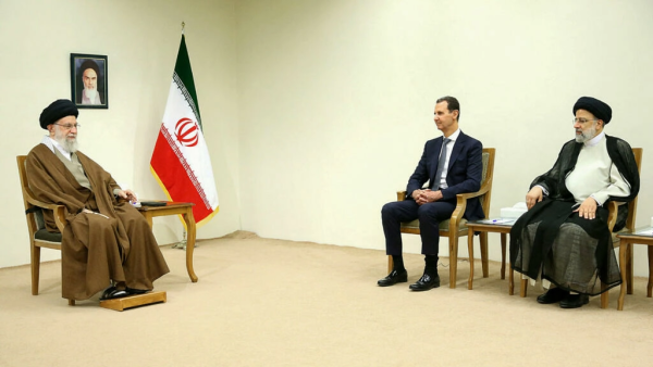(From Left) Ayatollah Ali Khamenei, Al Assad, Raisi 