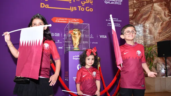 FIFA World Cup Trophy Comes to QF as Aljam’a Celebration of Students Gets Under Way