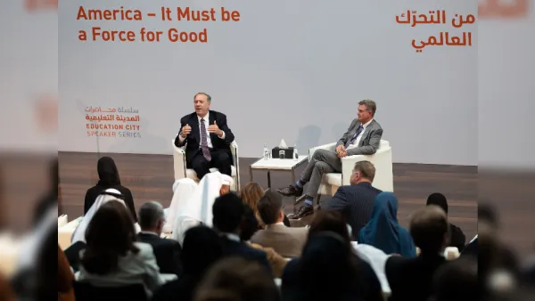 Former US Diplomat Michael Pompeo Discusses Future of Ukraine at QF Talk