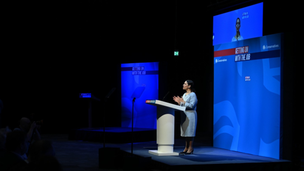 Priti Patel protest