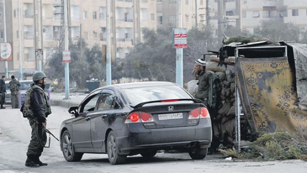 حاجز للجيش السوري