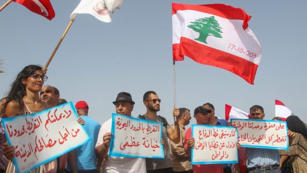 Lebanese protesters