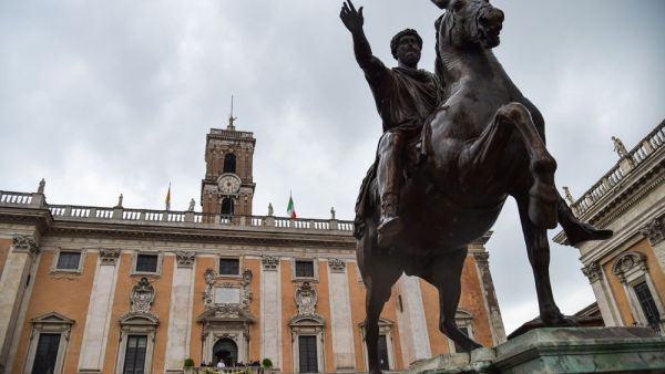 Marcus Aurelius outside the Rome City Hall