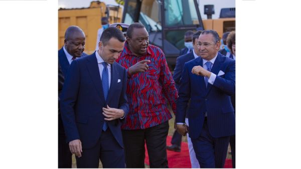 Kenya Ceremony Mental Wellness. GKSD Founder & Chairman, Kamel Ghribi, leads Italian delegation to Kenya’s Ground Breaking Ceremony of the Kenya International Mental Wellness Hospital with HE President Kenyatta