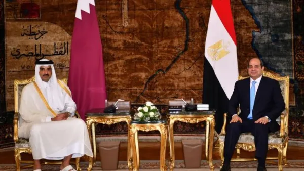 السيسي وأمير قطر
