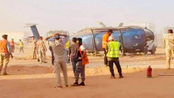 طائرة المسؤول العراقي المنكوية - عن صحيفة العين الاماراتية