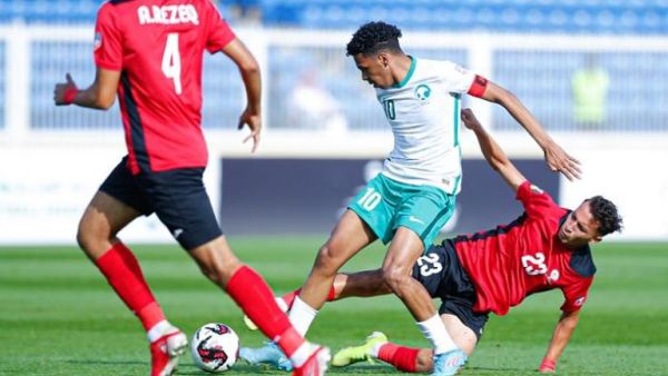 أهداف مباراة السعودية وفلسطين 5-0 (المصدر: مواقع التواصل الاجتماعي)