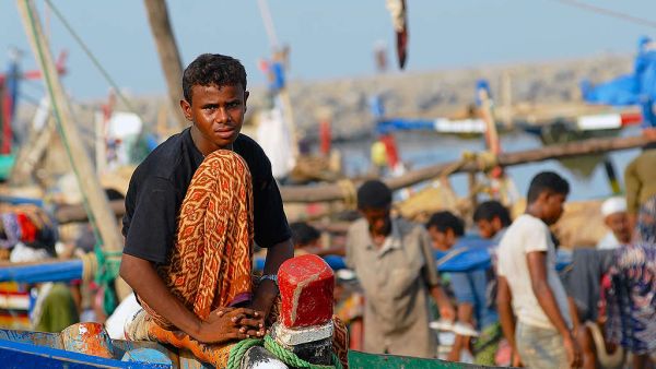 A Yemeni fisherman 