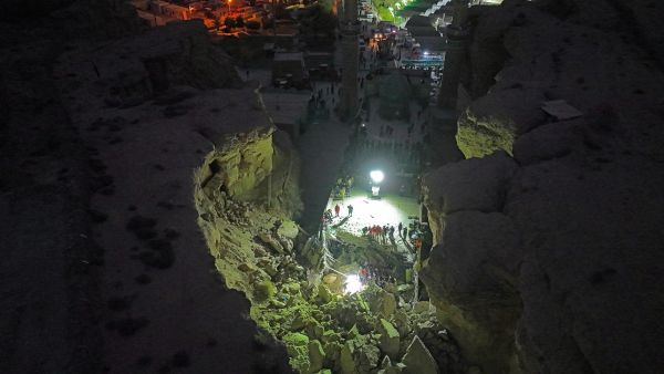 انهيار ترابي في كربلاء