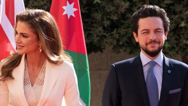 الملكة رانيا وولي العهد الأردني الأمير الحسين بن عبدالله (المصدر: الحساب الرسمي للملكة رانيا على إنستغرام)