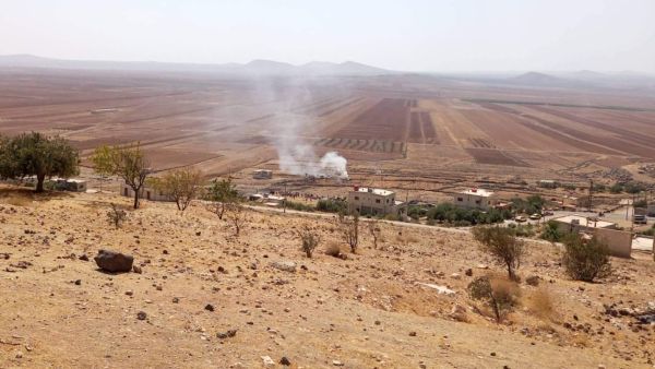 صورة متداولة للطائرة الحربية المحطمة