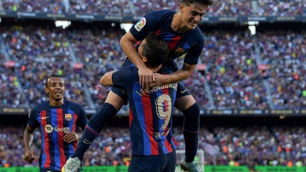 جافي لاعب برشلونة (المصدر: أ ف ب)