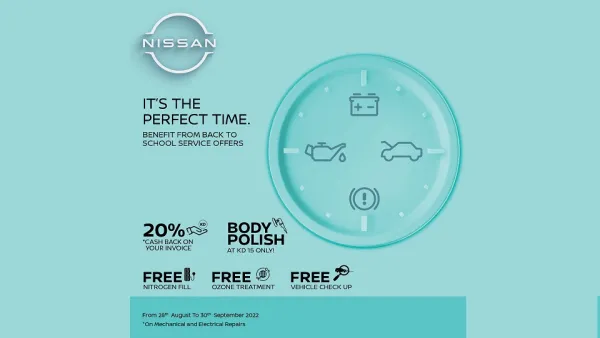 Benefit from Back-to-School Service Offers From Nissan Al Babtain 