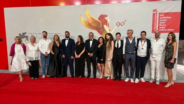 During the event Kinda Alloush Kicks off her Global Tour with NEZOUH’s premiere at Venice