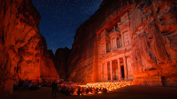 Petra at night 