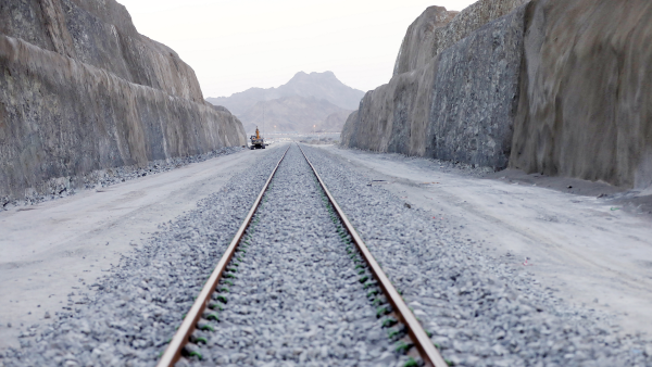 With momentous support from local government entities in the Emirates of Sharjah and Ras Al Khaimah to complete this achievement on schedule Etihad Rail completes tracklaying works for the main line in Sharjah and Ras Al Khaimah