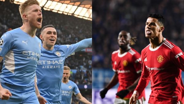 موعد مباراة مان سيتي ومان يونايتد في الدوري الإنجليزي والقنوات الناقلة (أ ف ب) موعد مباراة مان سيتي ومان يونايتد في الدوري الإنجليزي والقنوات الناقلة