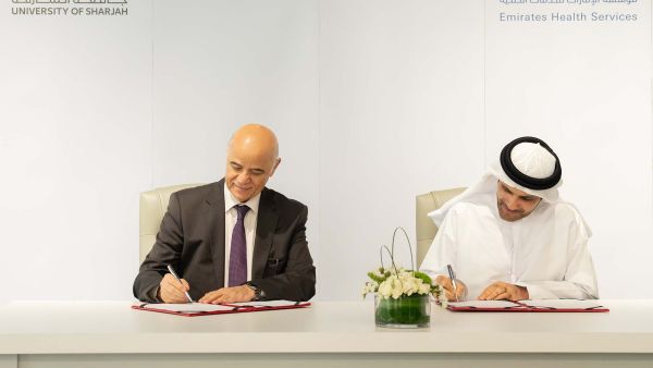 مؤسسة الإمارات للخدمات الصحية وجامعة الشارقة يوقعان مذكرة تفاهم مشتركة   