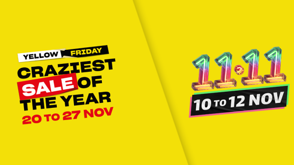 The Middle East's largest sales events are back to excite customers and sellers alike. Noon.com announces dates for its biggest Single’s Day & Yellow Friday Sales yet
