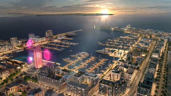 Marina dusk2. Eagle Hills launches $2.5bn super yachts marina development in Albania