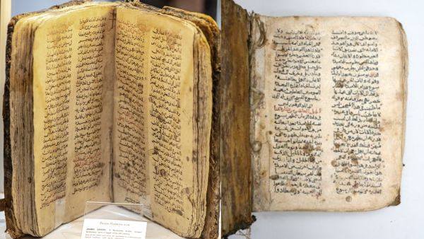 مخطوطة إنجيلية نادرة باللغة العربية في الشارقة للكتاب