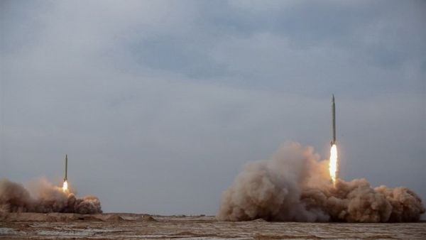 قصف صاروخي ايراني