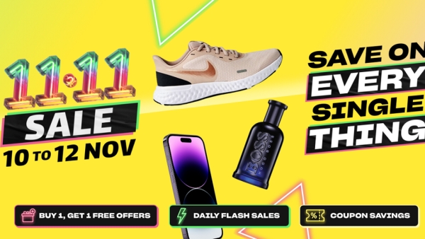 The 11.11 sale will begin on November 10th and will end on November 12th at midnight. Noon.com kicks off its craziest November yet with a huge 11.11 sale