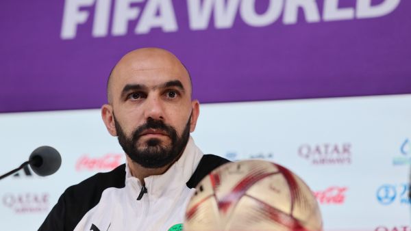 وليد الركراكي مدرب منتخب المغرب (المصدر: أ ف ب)
