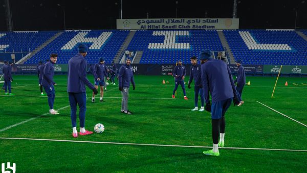 جانب من تدريبات الهلال (المصدر: Alhilal_EN@)