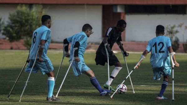 بطولة كرة القدم لذوي البتر في غزة