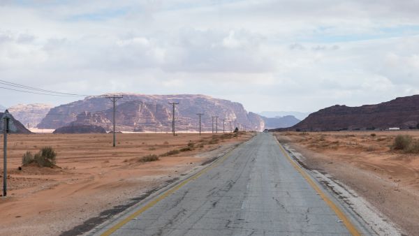 Intercity highway leading to Maan 