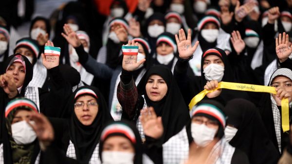 Supporters of Ayatollah Ali Khamenei (AFP File Photo)