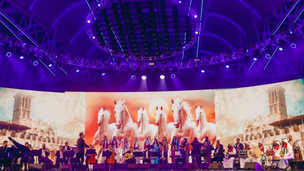 During the event Global Village celebrates 51st UAE National Day with traditional performances under the theme “Brighter Together"