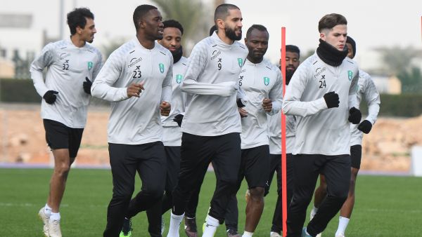 جانب من تدريبات الأهلي (المصدر: ALAHLI_FC@)