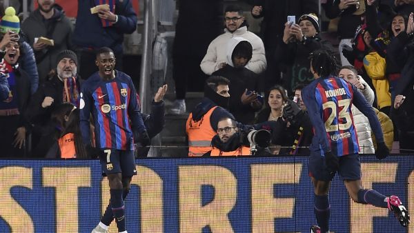 برشلونة يتأهل لنصف نهائي كأس ملك إسبانيا (المصدر: أ ف ب)