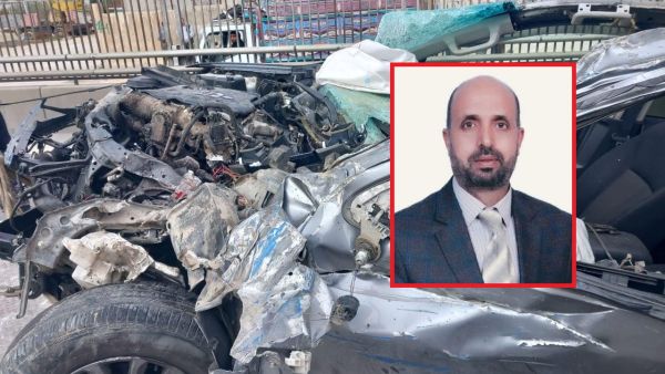 مركبة عامر الزبون رئيس بلدية باب عمان عقب الحادث