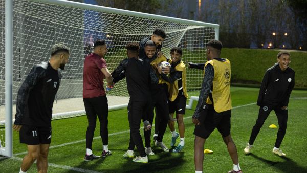 الشباب يلاقي ناساف كارشي اليوم (المصدر: AlShababSaudiFC@)