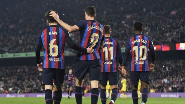 برشلونة يواصل حصد النقاط (المصدر: أ ف ب)